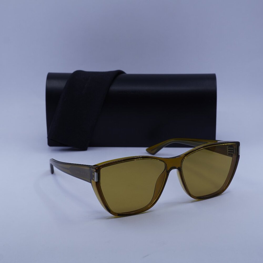 Saint Laurent SL 758 004 Cat Eye Sunglasses - Ochra/Nocotine